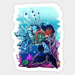 Mermaid pals at sea Sticker